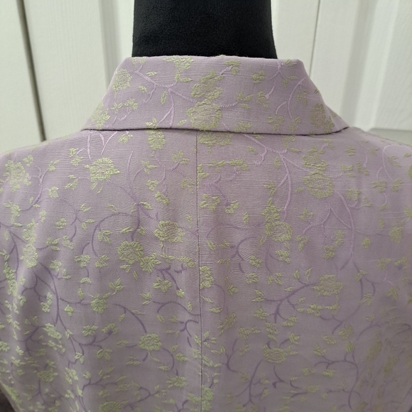 Nordstrom Point Of View Beige Mock Neck Jacket   Size L - Picture 6 of 11